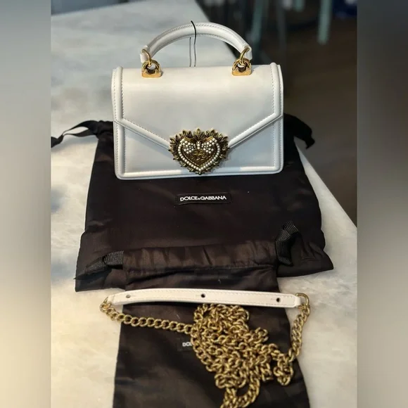 Dolce & Gabbana Small smooth calfskin White Devotion bag - Picture 10 of 11